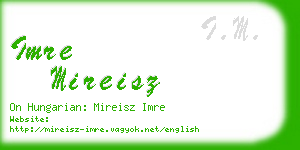 imre mireisz business card